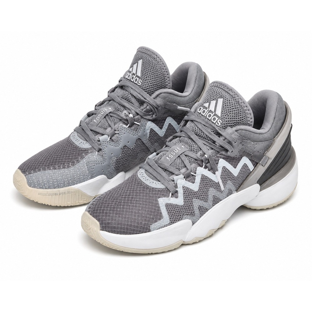 Adidas DON Issue 2 Donovan Mitchell Grey White Basketball Shoes FW8515 Mens 6.5